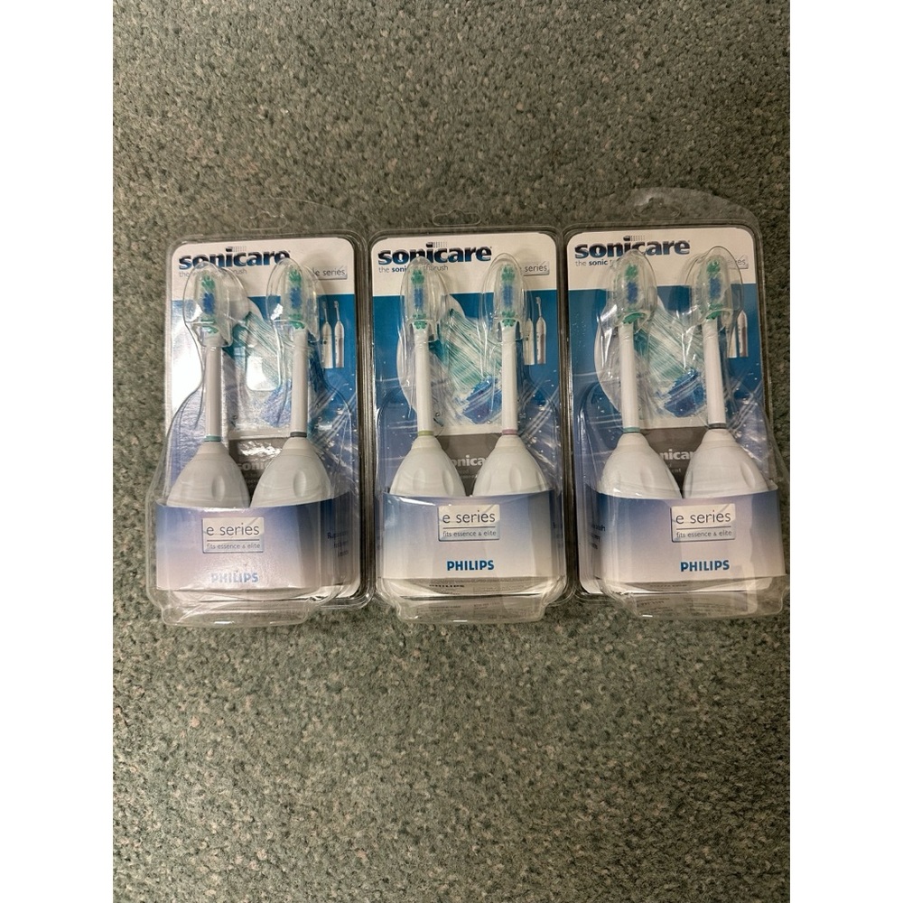 BRAND NEW Philips Sonicare E-Series Replacement Brush Heads – 3 Packs (6 Total)